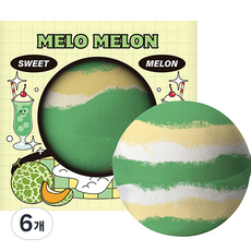 플루 구름버블 대용량 배쓰밤 멜로 멜론 달콤한 멜론향, 200g, 6개