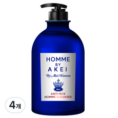 아케이 옴므 안티럭스 올인원 쿨링 남성청결제, 4개, 550ml