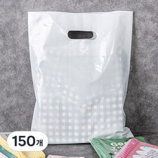 惠林包裝袋PE塑膠購物袋 白色 40*50cm, 乳白色, 150個