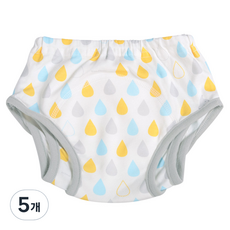 Scandimom 竹纖維雙層翅膀如廁訓練內褲, 水滴薄荷, 5個