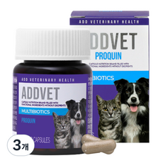 애드벳 반려동물 영양제, 30정, 장건강/유산균, 3개