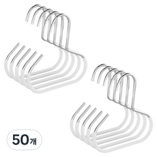 abm 圓形帽子領帶掛架, 白色, 50個