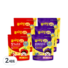 퓨어잇 내이브로 딸기엔치즈 3p + 블루베리엔치즈 3p, 딸기치즈, 블루베리치즈, 2세트