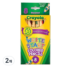 Crayola 繪兒樂 輕量開始彩色鉛筆, 8 種顏色, 2個