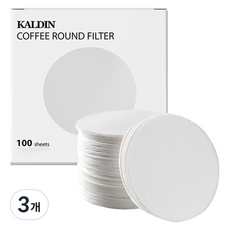 칼딘 모카포트 포터필터 여과지 더치커피기구 올 라운드 필터 화이트 58mm, 100개입, 3개