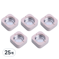 All Nine 柔和色彩方形菸灰缸, 粉紅色, 25個