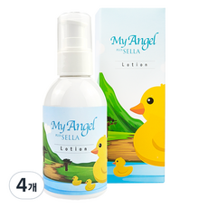 SELLA 베이비 마이엔젤 고보습 바디로션, 4개, 120ml