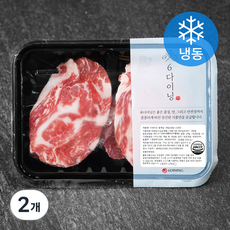 6다이닝 이베리코 황제살 (냉동), 300g, 2개