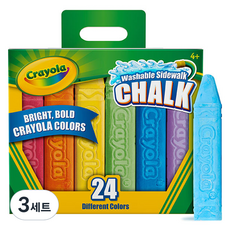 Crayola 繪兒樂 可水洗水性粉筆戶外用 536214, 72個