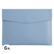 東亞PMS A4文件夾 軟皮手拿包, 6個, 藍色