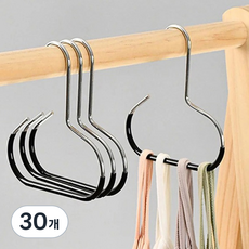아케이바이 고급형 논슬립 링 옷걸이, 블랙, 30개