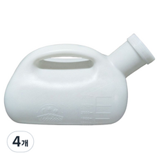 Young Green排便輔助用品攜帶型男性簡易尿壺, 白色, 4個