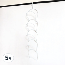 Market Plan 纖細鐵絲帽收納架, 5個, 白色