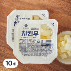 일품식탁 치킨무, 200g, 10개