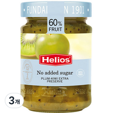 헬리오스 무가당 엑스트라 플럼앤키위잼, 280g, 3개