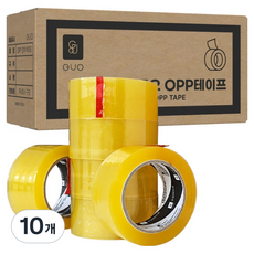Guo 宅配包裝用OPP透明封箱膠帶 100m, 10個