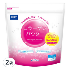 DHC 膠原蛋白粉, 含維生素C 50mg, 5000mg 膠原蛋白肽, 192g, 2袋