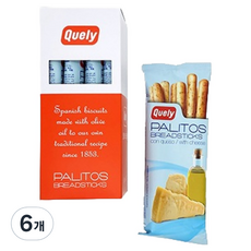 Quely 麵包餅乾棒 起司風味 4包入, 200g, 6盒