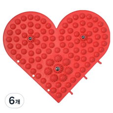 Thumbs Mine 高級足部指壓墊 33 x 33 cm, 愛心紅色, 6個