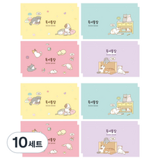 PINKFOOT 喵喵閱讀存摺 4款 x 2入組, 5套, 混色