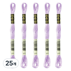 브랜드얀 DMC 25번 면사 자수실, 211번, 25개