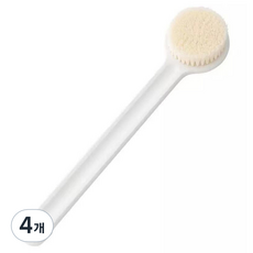 Nubiella背部清潔身體刷 35cm, 4個, 白色, 1個