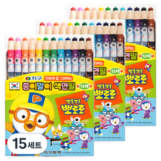 GLOBE CHEMICAL Pororo伸縮式地球彩色鉛筆, 15套, 12 種顏色