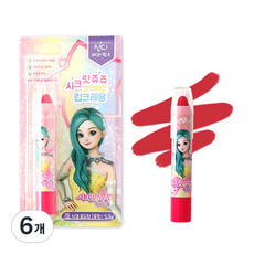 Little Bling Secret Jouju 星星女神兒童唇蠟筆 2.3g, 辛蒂莓果粉, 6個