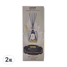 幸運水晶系列擴香 - 黃晶石-純真梔子花 120ml, 室內擴香瓶, 香水精油, 香氛棒, 2瓶