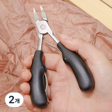 MONACO OLIVE 厚指甲腳指甲剪角質層去除器, 黑色, 2個, 黑色