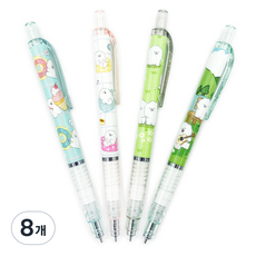 Withna SNOWDOG 一體式自動鉛筆 隨機出貨 81-0004, 0.5mm, 8個