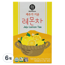 JejuNFarm 檸檬茶棒, 10片, 6個, 25g