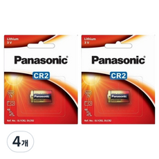 파나소닉 리튬 CR2 3V 건전지, 4개, 1개입