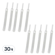 纖薄雙面魔鬼氈束線帶 B-Type 灰色 1.2 x 14.3 cm, 單一顏色, 30個