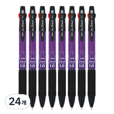 JAVAPEN 3色原子筆Jet 3球 1.0mm, 紫色, 24個