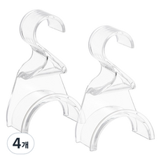 GOODIE FOODIE 透明壓克力包包掛架, 4個, 透明