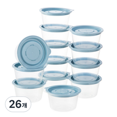 comet 冷凍飯 湯品用 微波爐密封容器 藍色 275ml, 26個, 單品