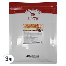 斗源食品 炸醬年糕醬 溫和口味, 1kg, 3個