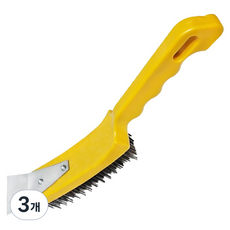 World Clean 鋼絲刮刀, 3個, 黃色