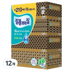 잘풀리는집 촉촉한 미용티슈 210매, 12개