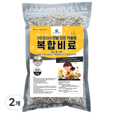 가든필리아 모든 작물용 알갱이 복합비료, 2개, 1kg