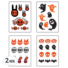 萬聖節紋身 4種組, A1, 2套