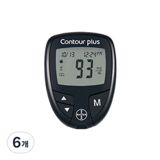 바이엘 컨투어플러스 혈당측정기, 6개