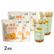 Pro M Good Snack Mini Grisini 90g x 2p + Jeju Tangerine Jeonbyeong 30g x 4p, 2組