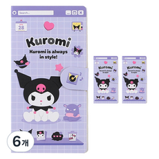 三麗鷗 磁鐵便利貼, 酷洛米, 150入, 6個