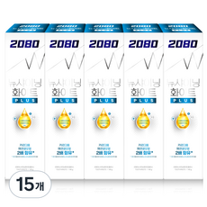 2080 뉴샤이닝 화이트 플러스 치약, 140g, 15개