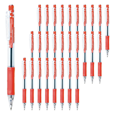 Double A 滑溜原子筆 0.7mm 紅色, 48支