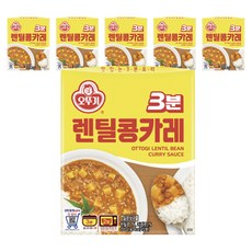 OTTOGI 不倒翁 3分鐘扁豆咖哩醬調理包, 6盒, 200g