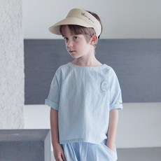 ROANJANE 泡泡紗天藍色襯衫