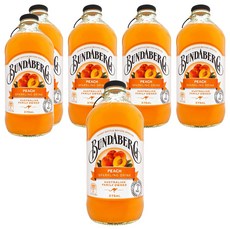 BUNDABERG 賓德寶 蜜桃風味氣泡飲, 375ml, 6瓶